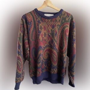 Vintage John Ashford Italy Wool Blend Knit Sweater